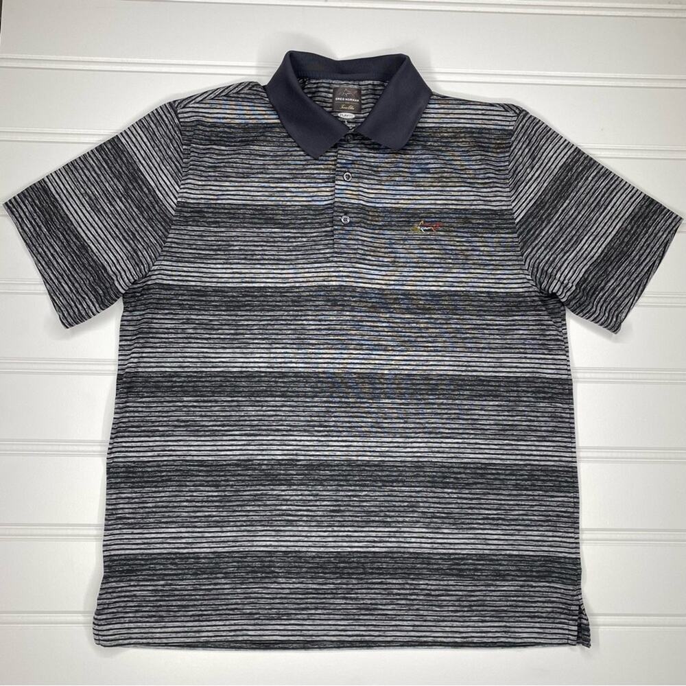 Greg Norman Collection for Tasso Elba Polo Golf Shirt / Men’s Sz L / Grey